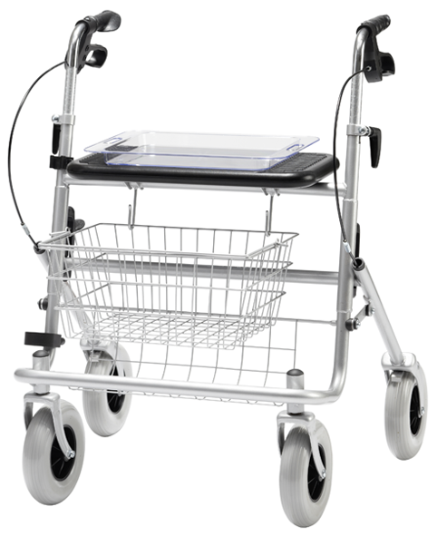 Rollator B XXL silber-metallic