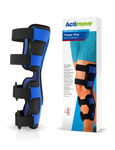 Knieorthese Actimove® Tutor Pro zur Immobilisierung 0° und 20° universal, blau