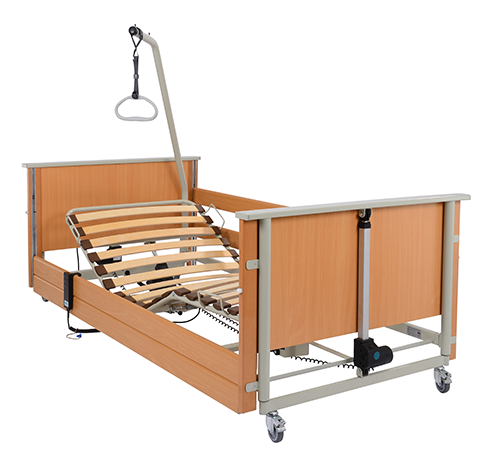 aks-Bett D4 LowEntry Holz-Liegefläche, 29V-SMPS 90x200cm,Holz