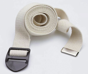 Yoga Belt mit Clip ca.3,8 x 300 cm, natur