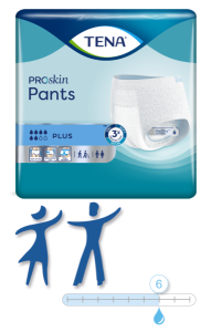 Einweghose TENA Pants PROskin Plus XS Hüftumfang 50 bis 70 cm(1 Karton: 4x14Stk.)