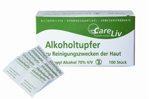 Alkoholtupfer 3x 6cm, einzeln verpackt (VPE: 100 Stück)