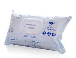 Feuchtpflegetücher forma-care sensitive wet wipes (VPE: 80 Stück)